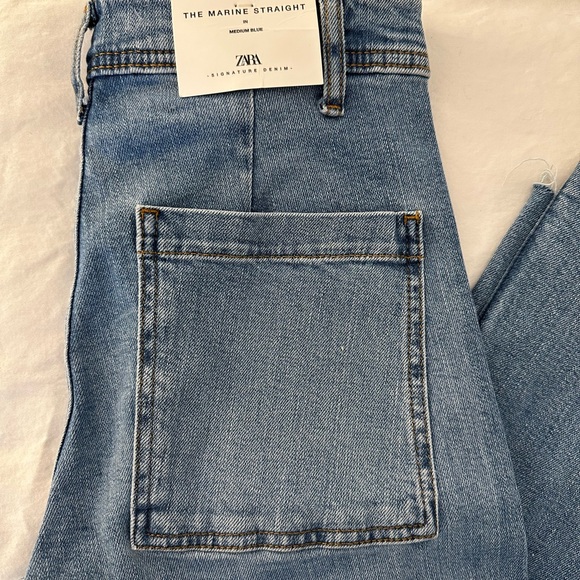 Zara Marine Straight Jean size 4 NWT - Picture 5 of 8